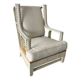 Uttermost Schafer Linen Armchair. Original Price: $2,160