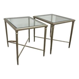 Ethan Allen Heron End Tables, Pair. Original Price: $1,760