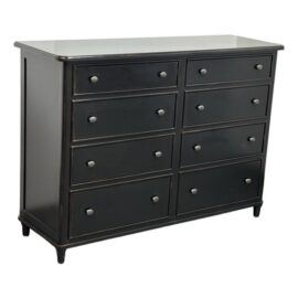 Eastern Furniture Co. Ebony Eight-Drawer High Dresser. Original Price: $1,200