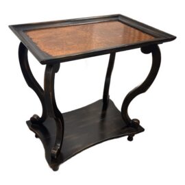 Acquisitions by Henredon Stuart Burl Wood Side Table. Original Price: $993