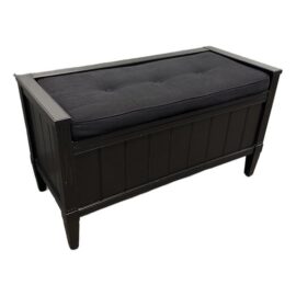 Crate & Barrel Morrison Storage Bench, Ebony