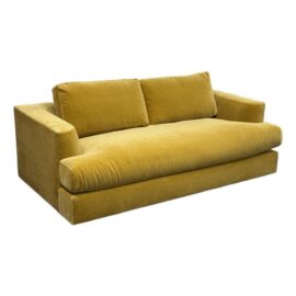 NEW Bespoke Mohair Amber Sofa. Original Price: $7,025