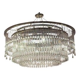 Ochre Light Drizzle Three-Tier Round Chandelier. Original Price: $10,665