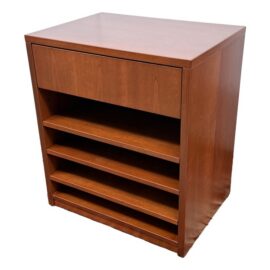 Cherry Wood Media Storage Cabinet