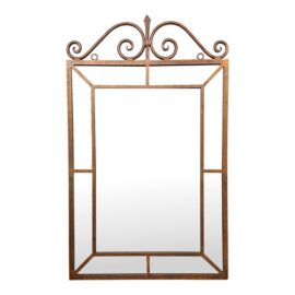 Tuscan Style Scrollwork Iron Wall Mirror