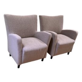 Dania Furniture Kendra Purple Upholstered Accent Chairs – Pair