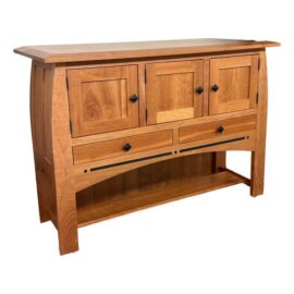 Simply Amish Aspen Open Sideboard. Original Price: $4,000