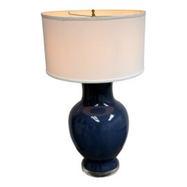 Barbara Cosgrove Cobalt Lapis Table Lamp. Original Price: $860