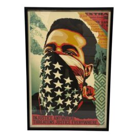 Shepard Fairey “Injustice Anywhere Threatens Justice Everywhere” Signed Lithograph