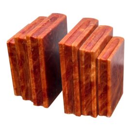 Gump’s San Francisco Marble Bookends, Pair