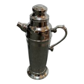 Art Déco Style Silver-Toned Cocktail Shaker