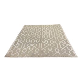 8ft 10in × 11ft 8in Restoration Hardware Raised Geometric Silk + Wool Rug