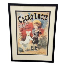 Framed Cacao Lacté De Ch. Gravier Poster Reproduction