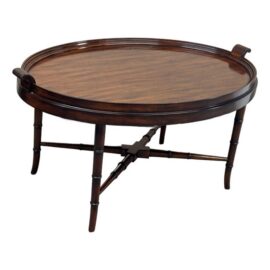 Maitland Smith Aged Regency Coffee Table, Oval. Original Price: $1,700