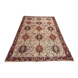 6ft 9in × 9ft 9in Flat Woven Afghan Area Rug