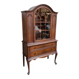 Queen Anne Mahogany China Cabinet