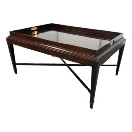 Barbara Barry for Baker Furniture Tray-Top Occasional Table. Original Price: $2,000