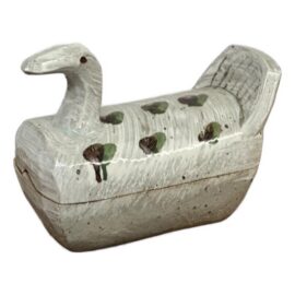 Ceramic Bird-Shaped Lidded Box