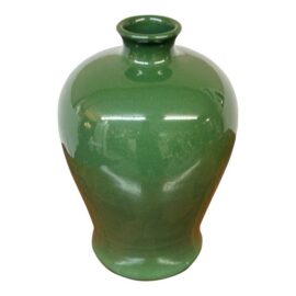 Antique Replica Chinese Green Crackle-Glaze Meiping Vase