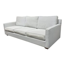 Serena & Lily Bespoke Perennials Pinstripe Sofa. Original Price: $6,600