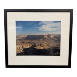 Zin Valley and Desert Cliffs in the Negev Desert, Framed