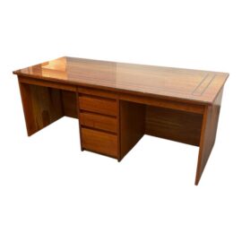 Mid-Century Modern Style Walnut Executive Desk