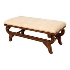 Bernhardt Golden Velvet Bench