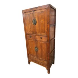 Chinese Elm Two-Tier Cabinet