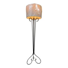 Iron Scroll Floor Lamp