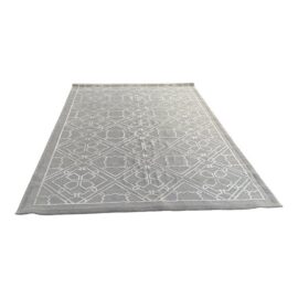 8ft × 12ft 7in Davis & Davis Broadloom Custom Geometric Area Rug. Original Price: $1,000