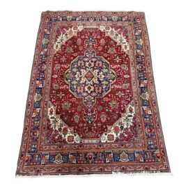 6ft 7in × 9ft 6in Persian Tabriz Area Rug