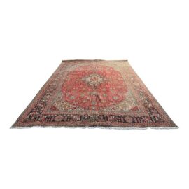 9ft 6in × 12ft 7in Persian Tabriz Hand-Knotted Wool Area Rug
