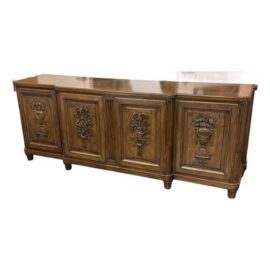 Maison Gouffé Paris Louis XVI Style Four-Door Carved Enfilade Buffet. Estimated Price: $13,000