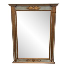 Neoclassical Style Giltwood Painted Wall Mirror