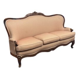 French Louis XV Style Carved Wood Canapé Sofa