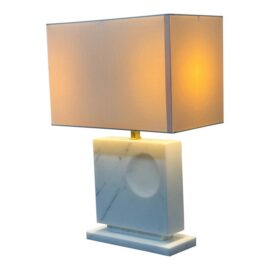 Michael Pagani + Laura Kirar for Baker Furniture Blanc Sculpte Table Lamp. Original Price: $2,000