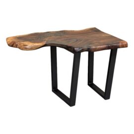 Walnut Live Edge Wood Slab Side Table