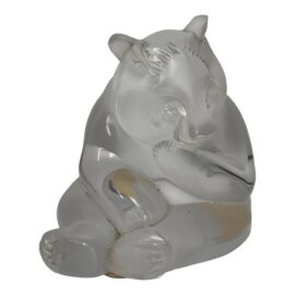 Lalique Crystal Panda Sculpture. Original Price: $520