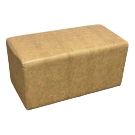 Contemporary Reptile Embossed Leather Ottoman