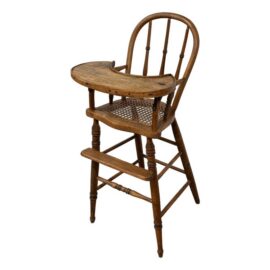 Victorian Cane Seat Child’s High Chair, 19th Century