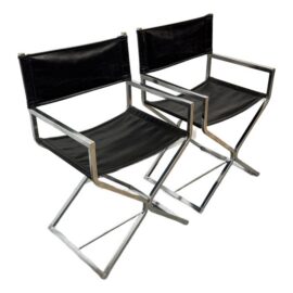 Robert Kjer Jakobsen for Virtue Brothers Mid Century Director’s Armchairs, Pair. Original Price: $1,500