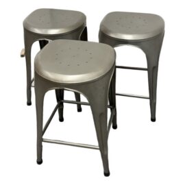 Restoration Hardware Remy Backless Counter Stools, Set of Three. Original Price: $1,080
