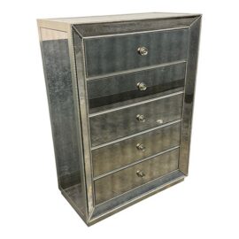 Z Gallerie Omni Mirrored Five Drawer Chest. Original Price: $2,200