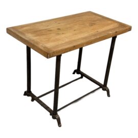Bewick Industrial Wood & Iron Table