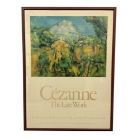Cézanne “The Late Work” Exhibition Poster From the Museum of Modern Art, New York, Framed