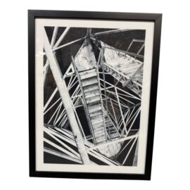 Framed Black & White Architectural Print