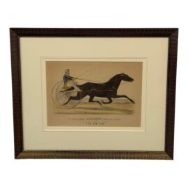 Currier & Ives the California Wonder Occident Lithograph, Framed