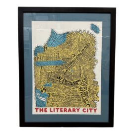 Ian Huebert for Rumpus Literary City Map of San Francisco, Framed
