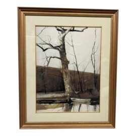 Andrew Wyeth Cold Spring Lithograph Print, Framed
