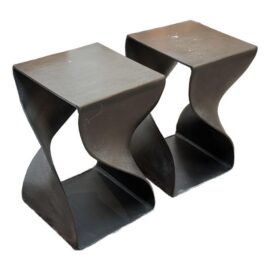 Bernhardt Interiors Vika Side Tables, Pair. Original Price: $2,400